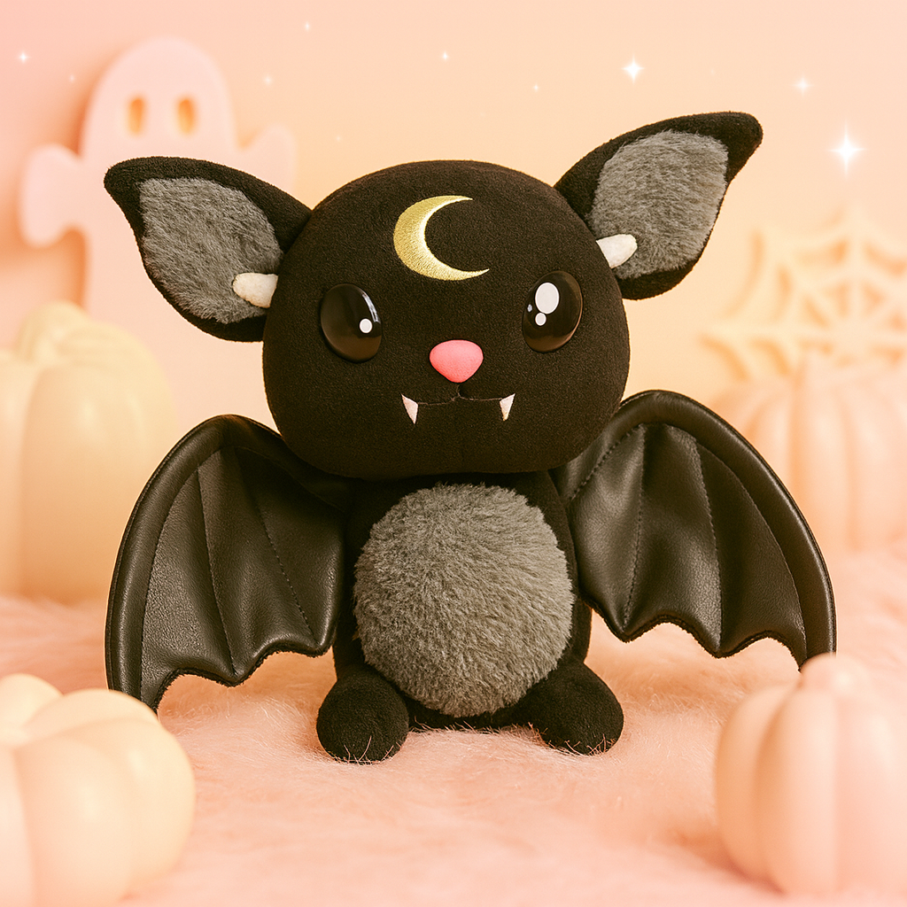 Gothic Moon Bat Plush