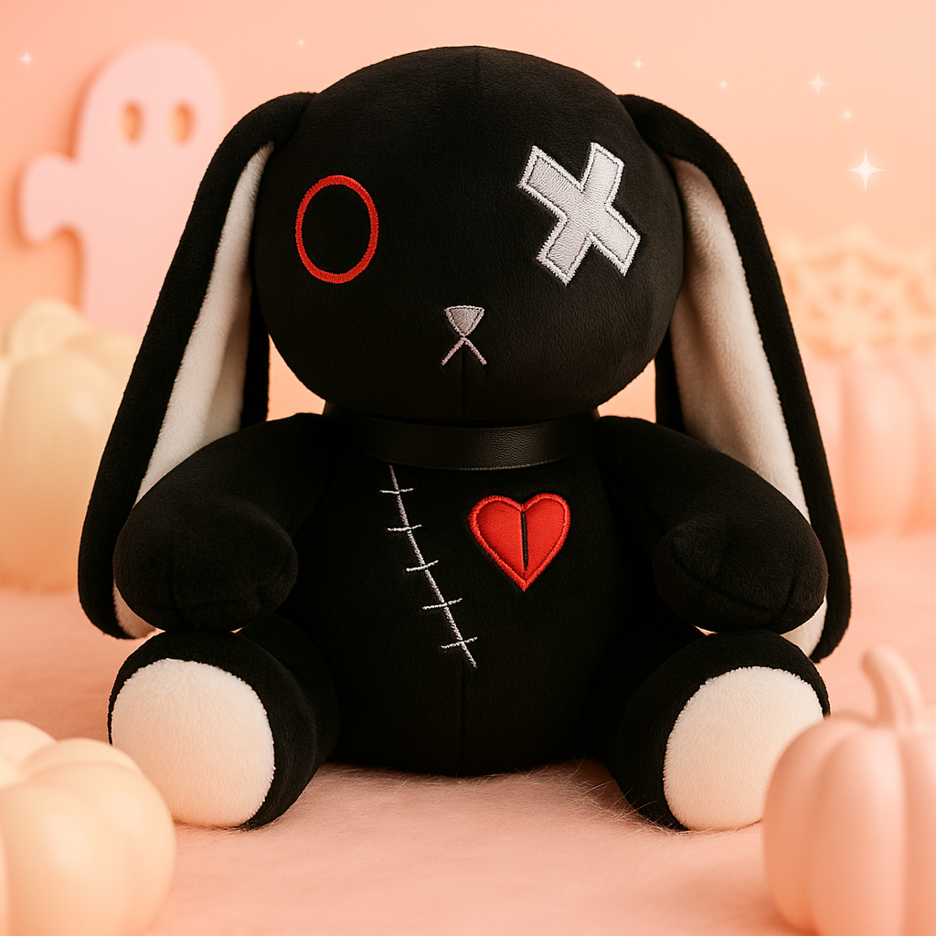 Gothic Bunny Plush