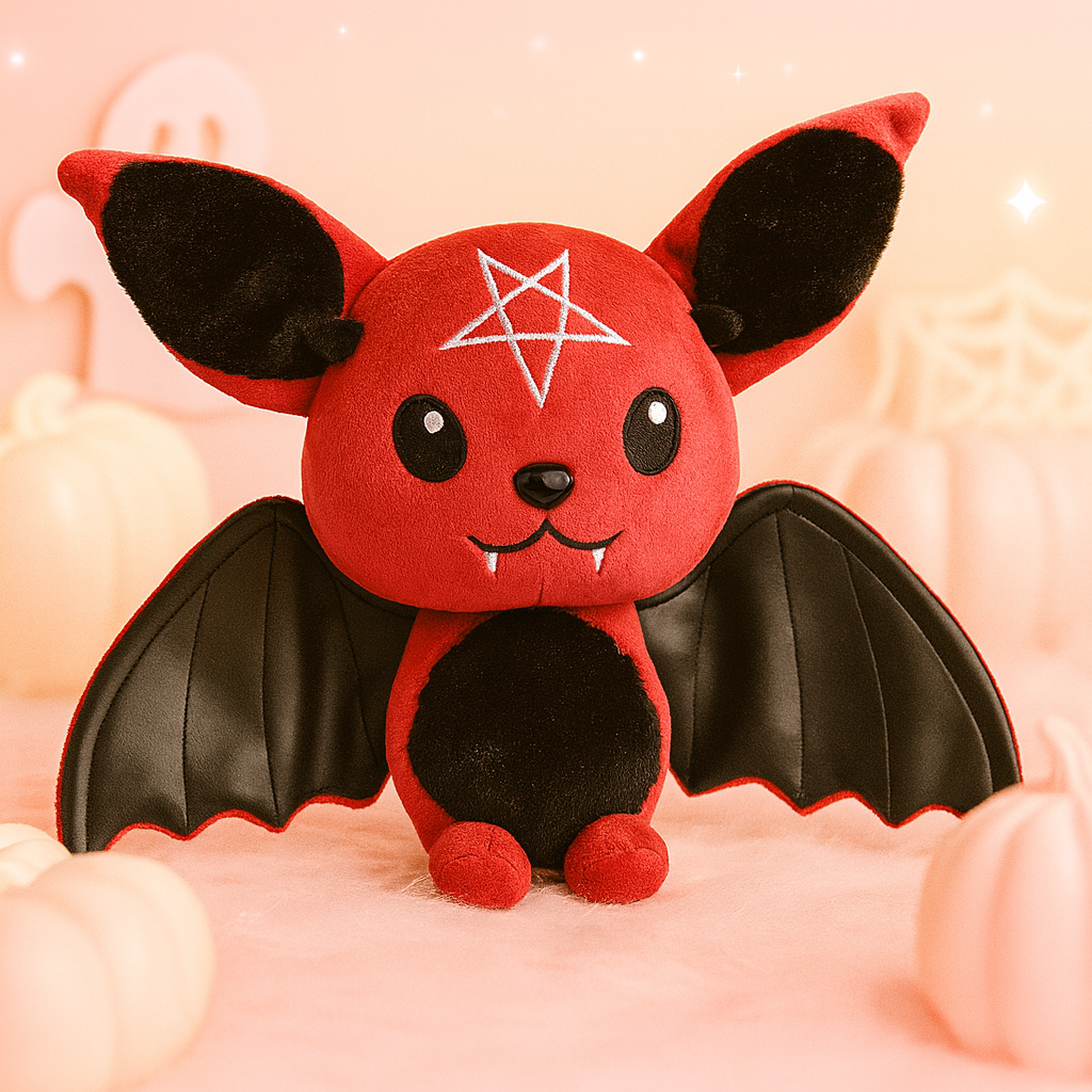Gothic Moon Bat Plush