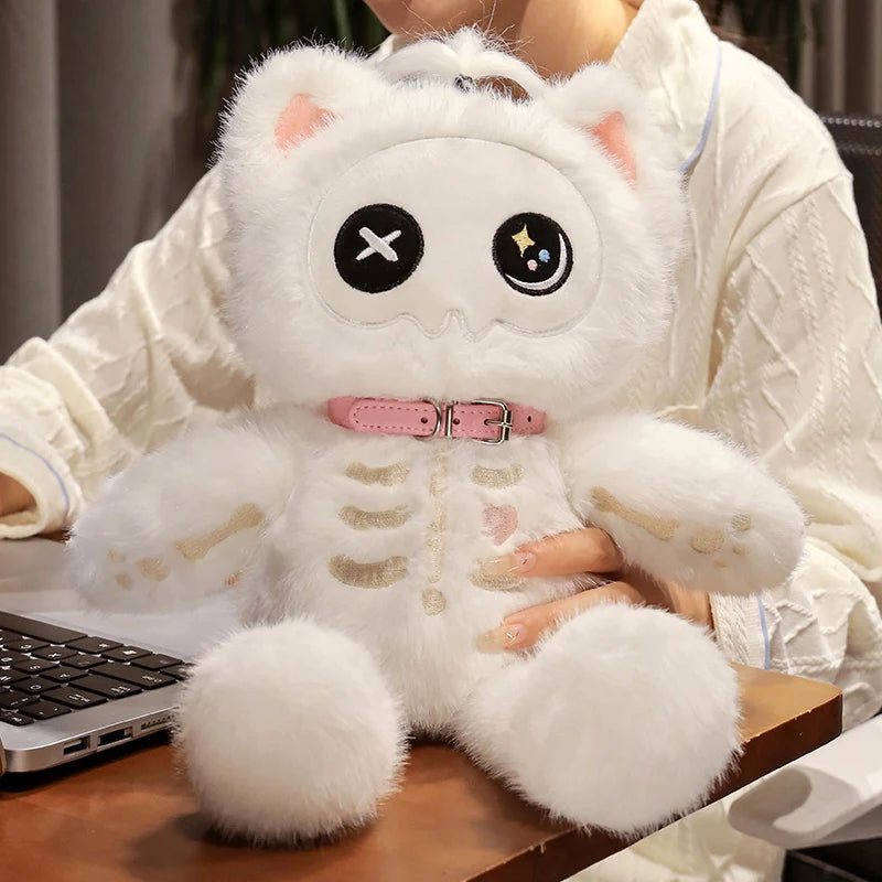 Skeleton Cat Plush