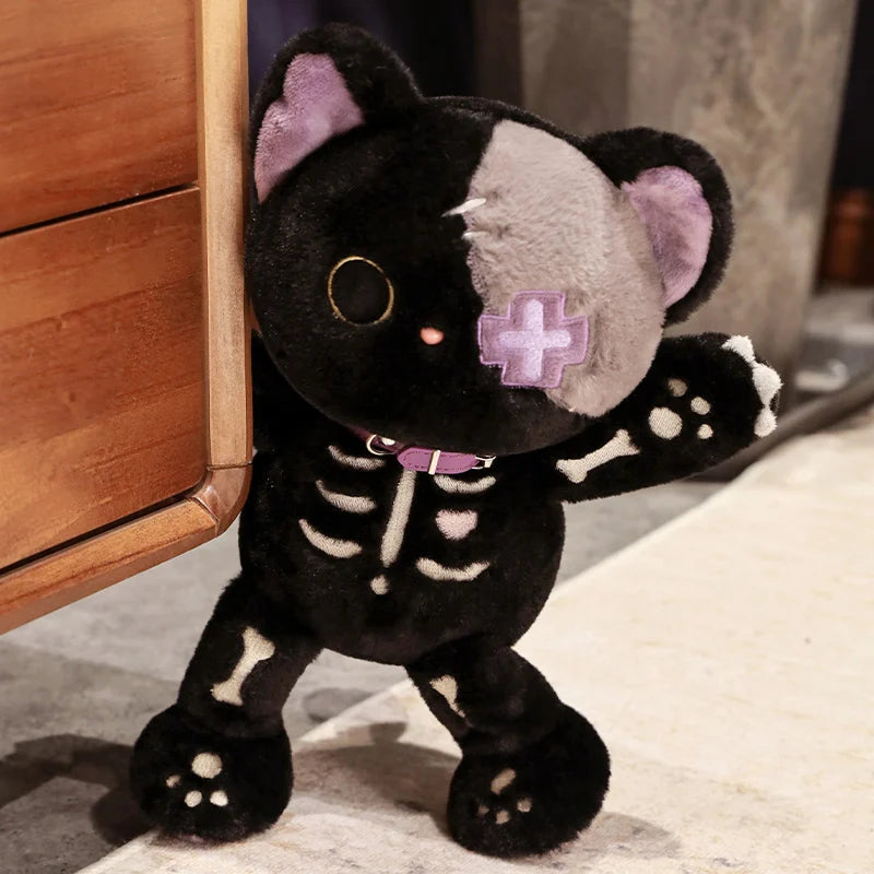 Skeleton Cat Plush