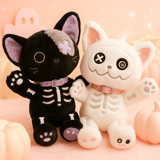 Skeleton Cat Plush