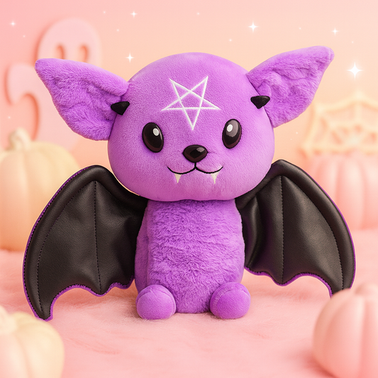 Gothic Moon Bat Plush